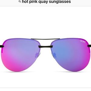 Hot pink quay sunglasses